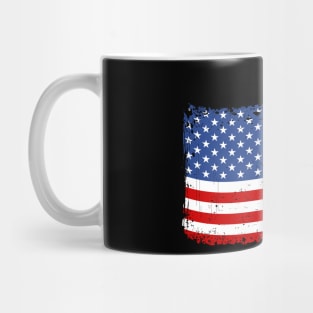 German Shepherd American Flag patriotic dog Mug